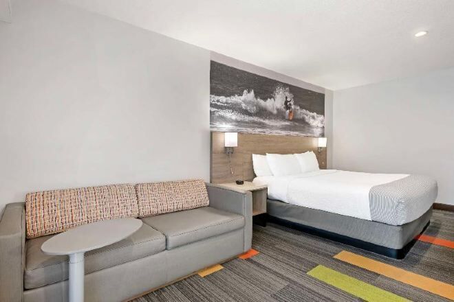 Premium bedding, pillowtop beds, in-room safe, desk