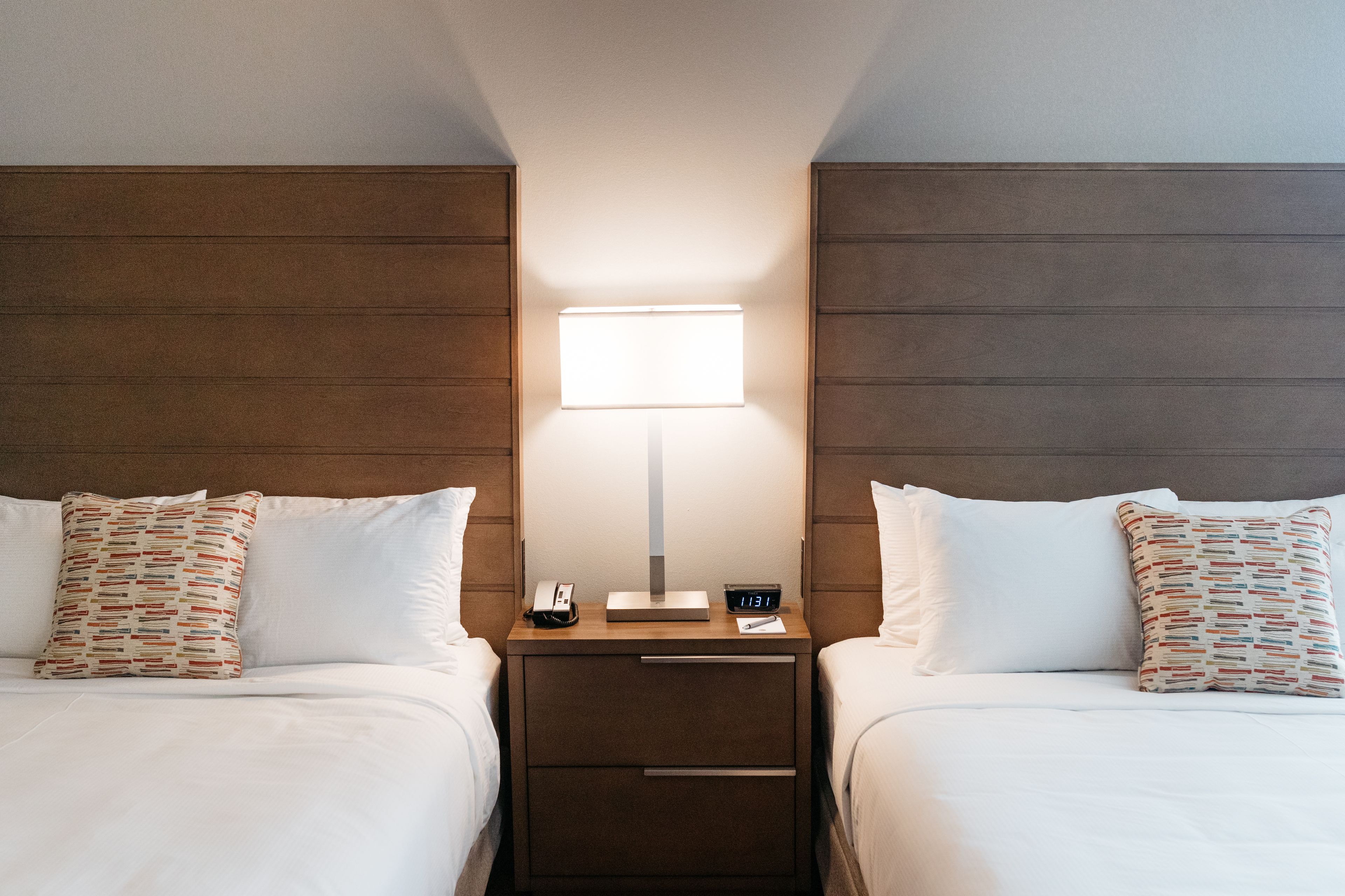 studio suite, 2 queen beds, accessible, bathtub | desk, laptop workspace, iron/ironing board, rollaway beds