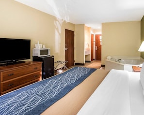 In-room safe, desk, blackout curtains, iron/ironing board
