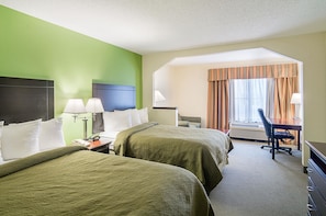 Suite, 2 Double Beds, Non Smoking | Egyptian cotton sheets, premium bedding, down comforters, pillowtop beds