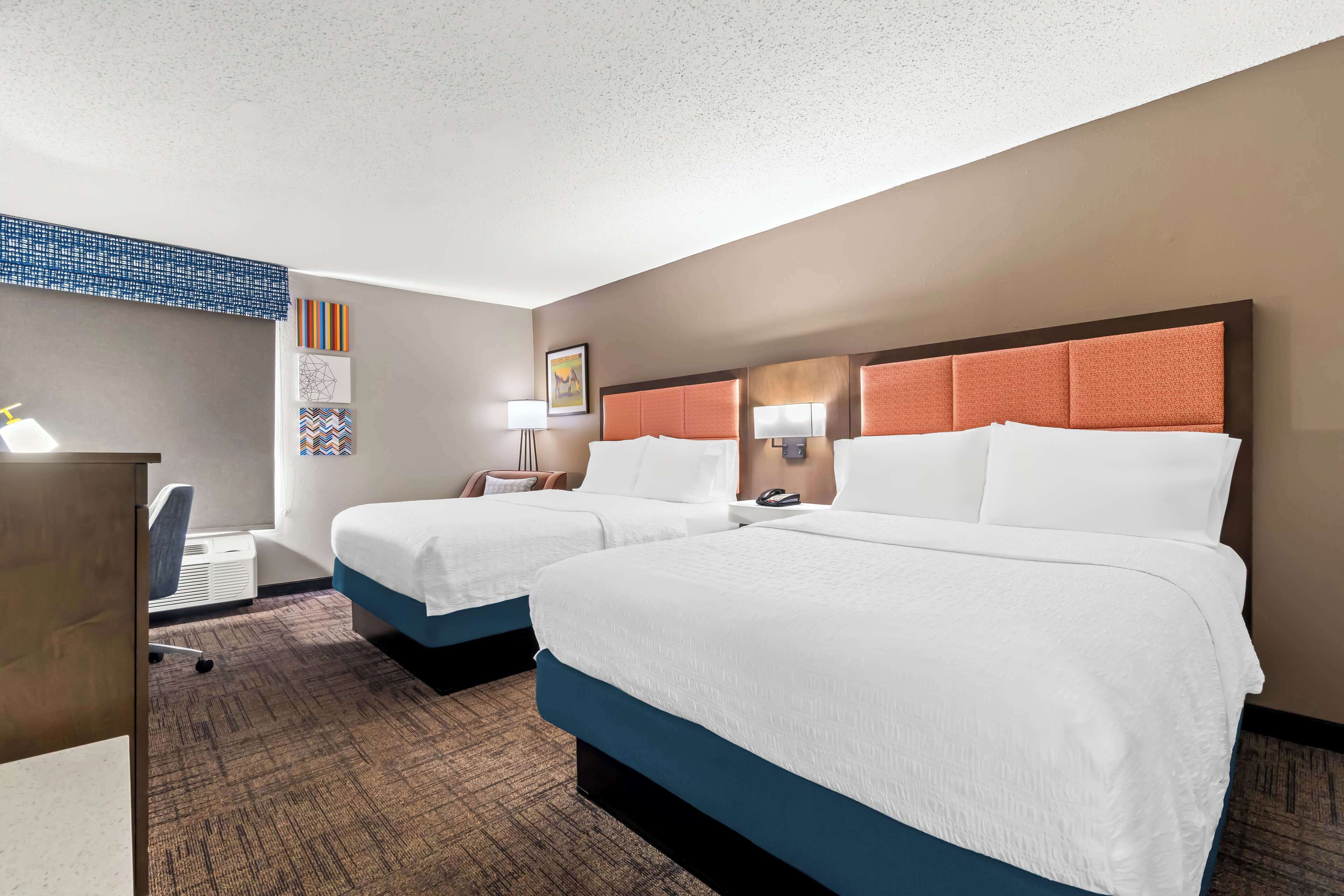 two double beds non smoking | premium bedding, pillow-top beds, in-room safe, individually decorated