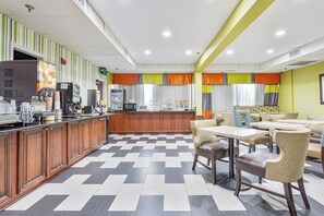 Free daily buffet breakfast