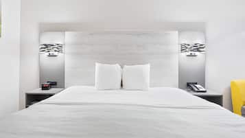 Iron/ironing board, free WiFi, bed sheets, alarm clocks