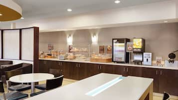 Free daily self-service breakfast