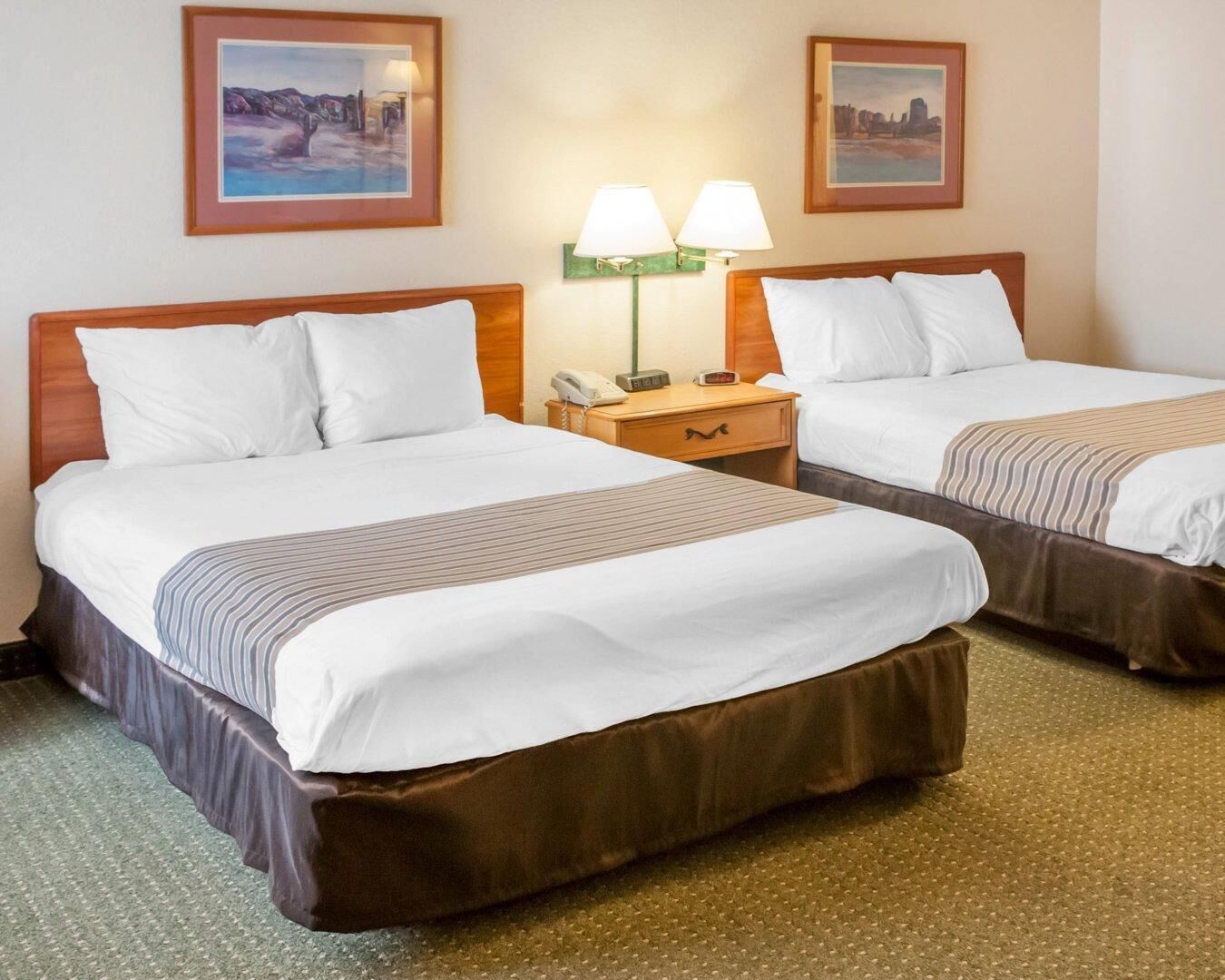 Desk, blackout drapes, iron/ironing board, free WiFi