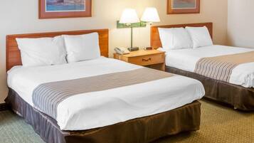 Desk, blackout drapes, iron/ironing board, free WiFi