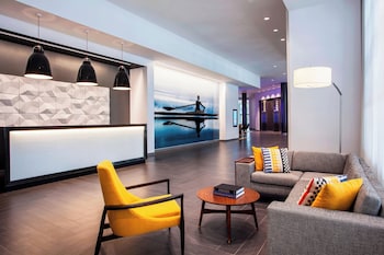 Lobby lounge at Le Meridien Boston Cambridge