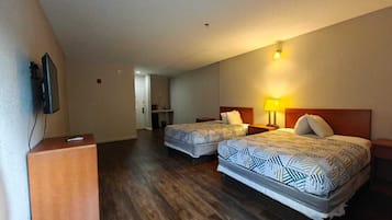 Standard Room, 2 Queen Beds | Iron/ironing board, free WiFi, bed sheets