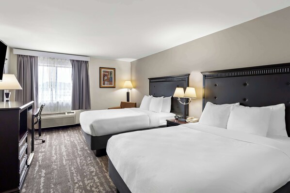 Standard Room, 2 Queen Beds, Non Smoking, Refrigerator & Microwave (Pet Friendly) | Desk, blackout drapes, iron/ironing board, free WiFi