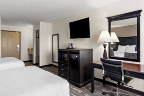 Standard Room, 2 Queen Beds, Non Smoking, Refrigerator & Microwave (Pet Friendly) | Desk, blackout drapes, iron/ironing board, free WiFi