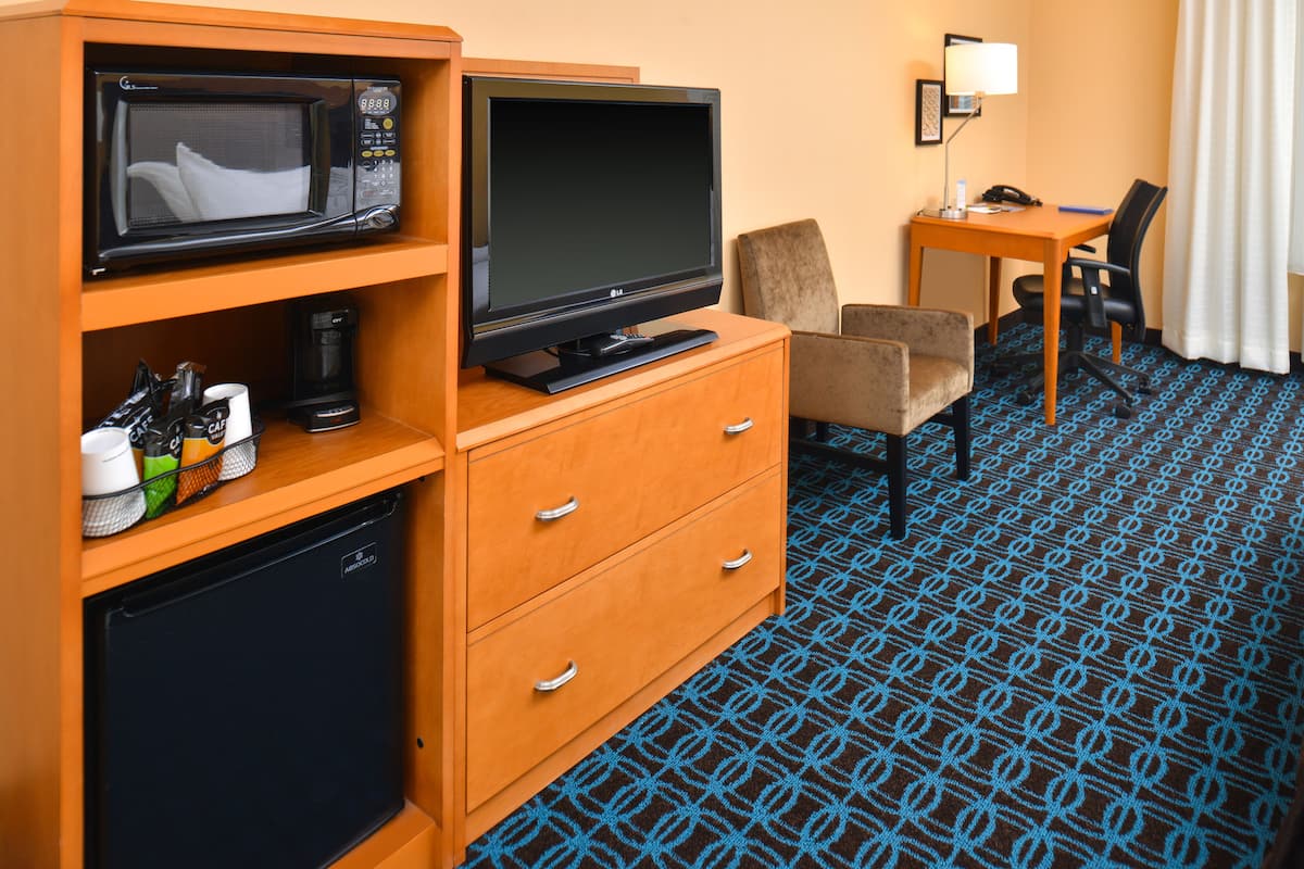 in-room safe, desk, blackout curtains, iron/ironing board