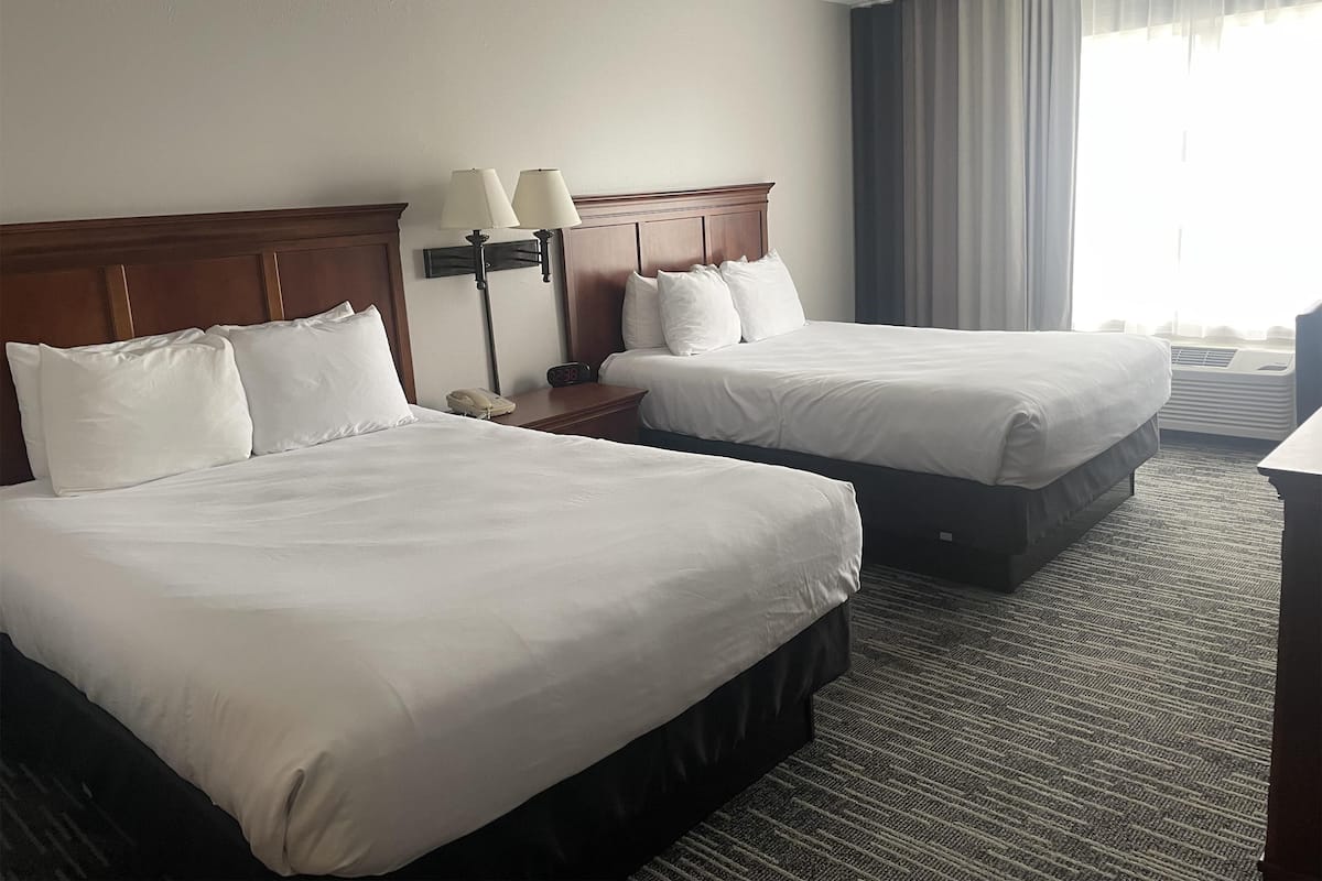 Standard Room, 2 Queen Beds, Non Smoking | 1 bedroom, premium bedding, pillowtop beds, desk