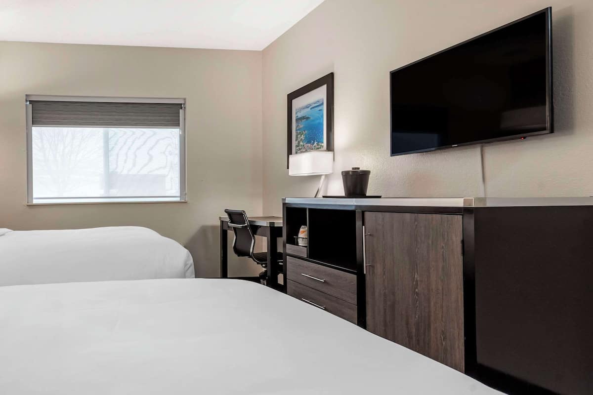 Room, 2 Queen Beds, Accessible, Non Smoking | Hypo-allergenic bedding, in-room safe, desk, blackout drapes