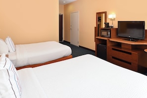 Room, 2 Double Beds, Non Smoking | Premium bedding, individually furnished, desk, laptop workspace