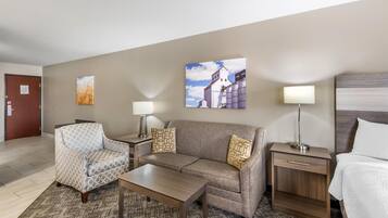 Room, 1 King Bed, Non Smoking (with Sofabed) | Laptop workspace, iron/ironing board, free cots/infant beds, free WiFi