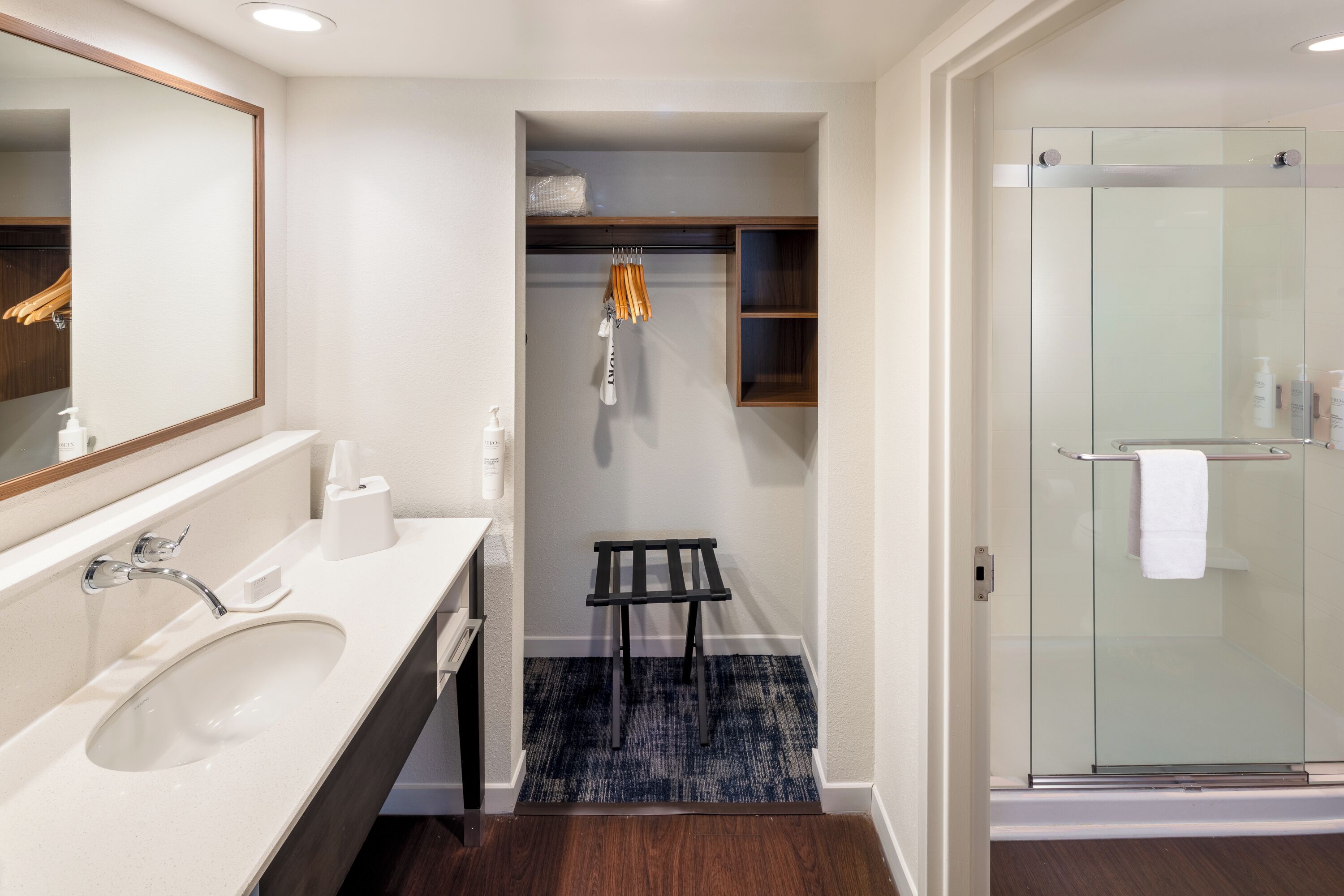 Free toiletries, hair dryer, towels