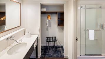 Free toiletries, hair dryer, towels