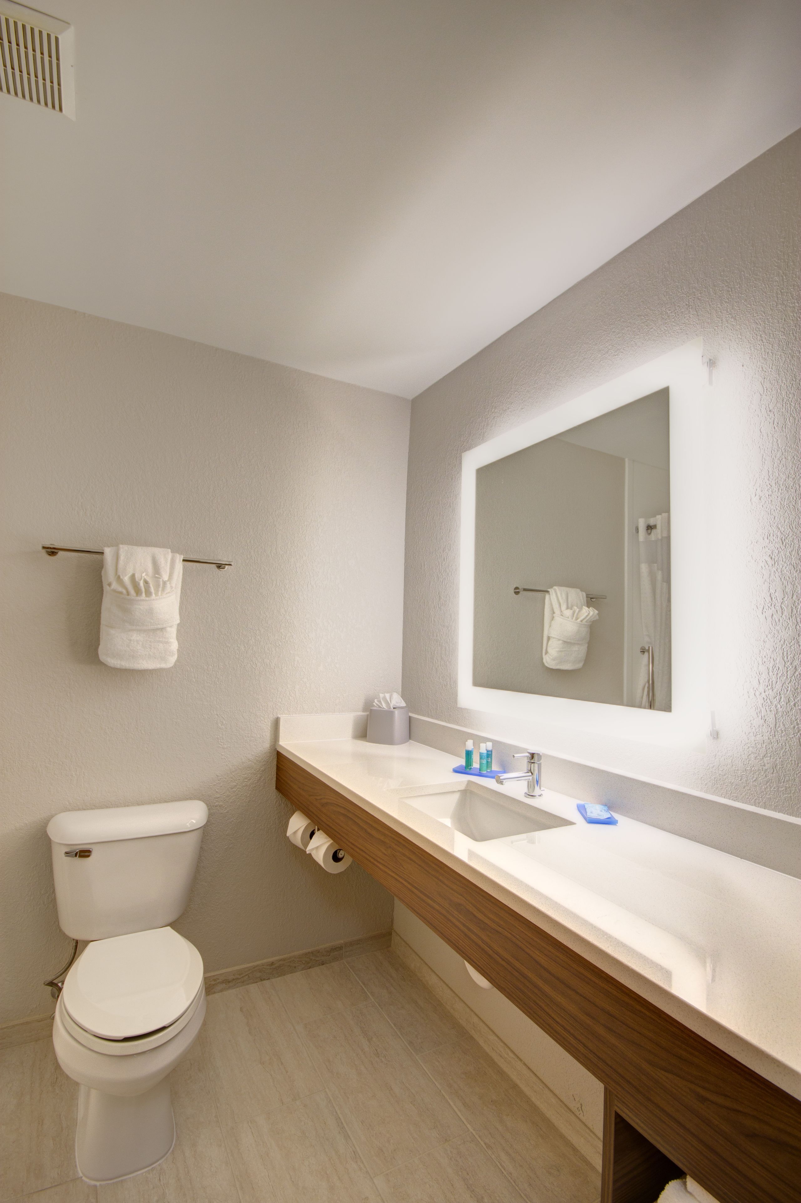 free toiletries, hair dryer, towels, soap