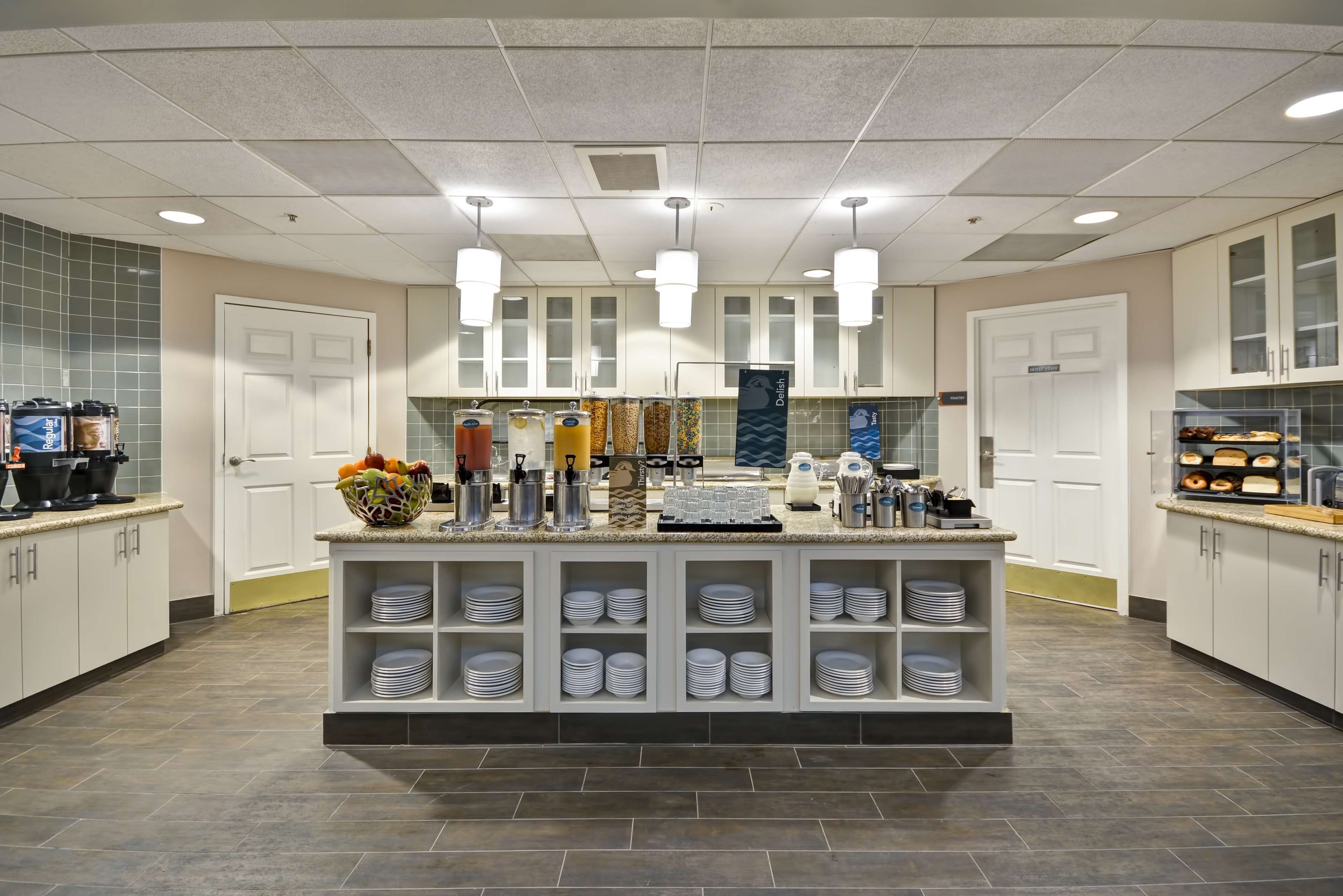 free daily self-service breakfast