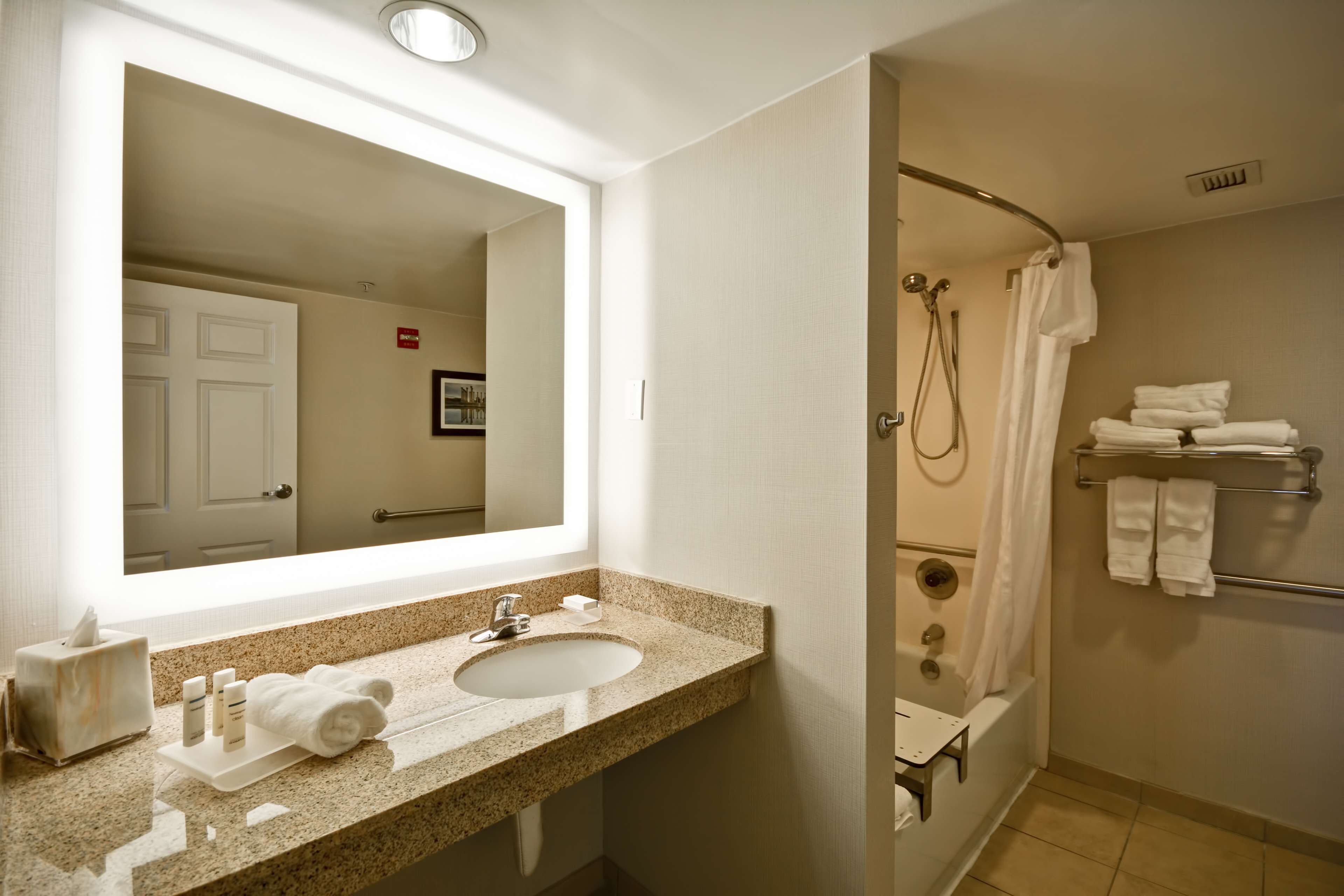 suite, 2 double beds, accessible, bathtub | bathroom | free toiletries, hair dryer, towels
