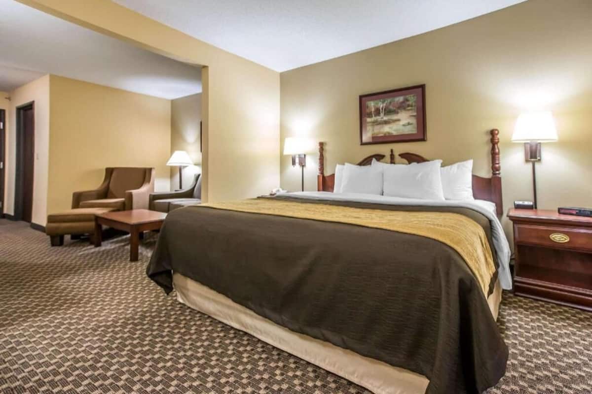 Premium bedding, iron/ironing board, free WiFi, bed sheets