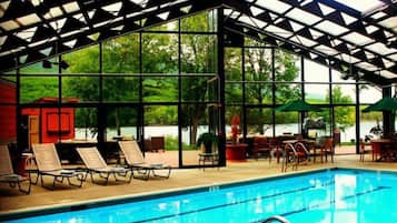 Indoor pool, seasonal outdoor pool