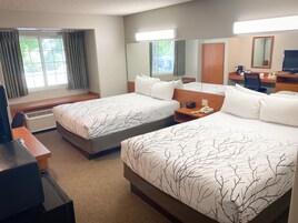 客房, 2 张大床 | 办公桌、遮光窗帘、免费 WiFi、床单