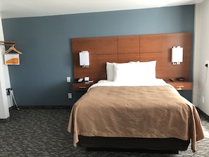 Premium bedding, desk, iron/ironing board, free WiFi