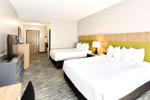 Ropa de cama de alta calidad, escritorio, cortinas opacas