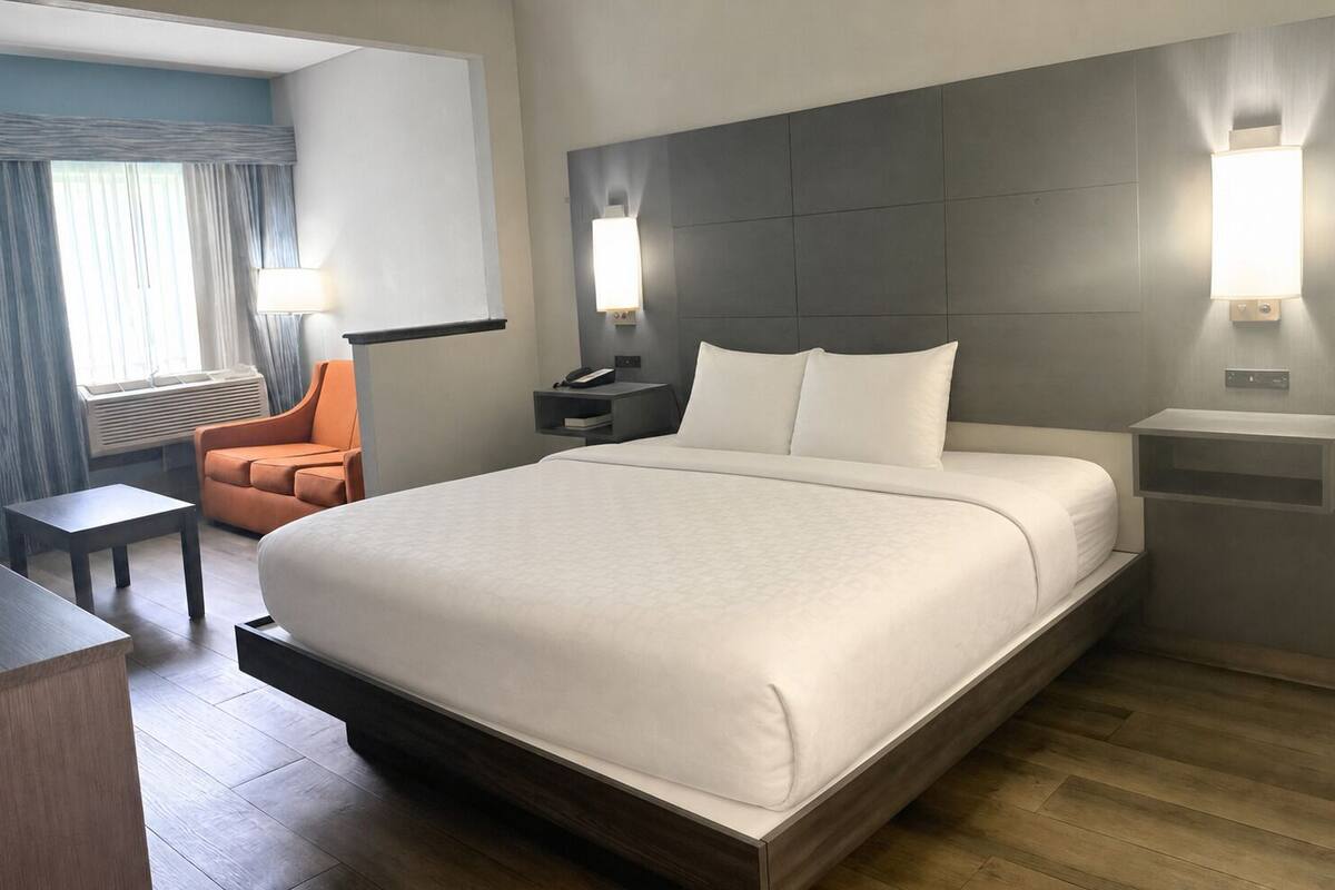 Habitación estándar, 1 cama de matrimonio grande con sofá cama, no fumadores (with Sofabed) | Sábanas de algodón egipcio y ropa de cama de alta calidad