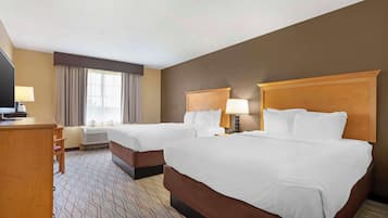 Standard Room, 2 Queen Beds, Non Smoking, Refrigerator & Microwave | Premium bedding, in-room safe, blackout drapes, iron/ironing board