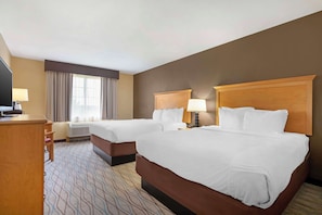 Standard Room, 2 Queen Beds, Non Smoking, Refrigerator & Microwave | Premium bedding, in-room safe, blackout drapes, iron/ironing board