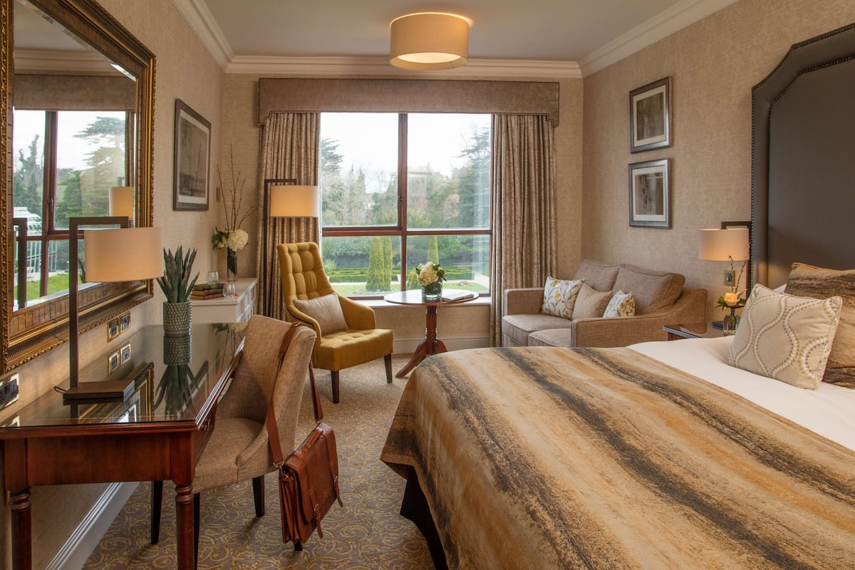 In-room safe, desk, laptop workspace, blackout drapes