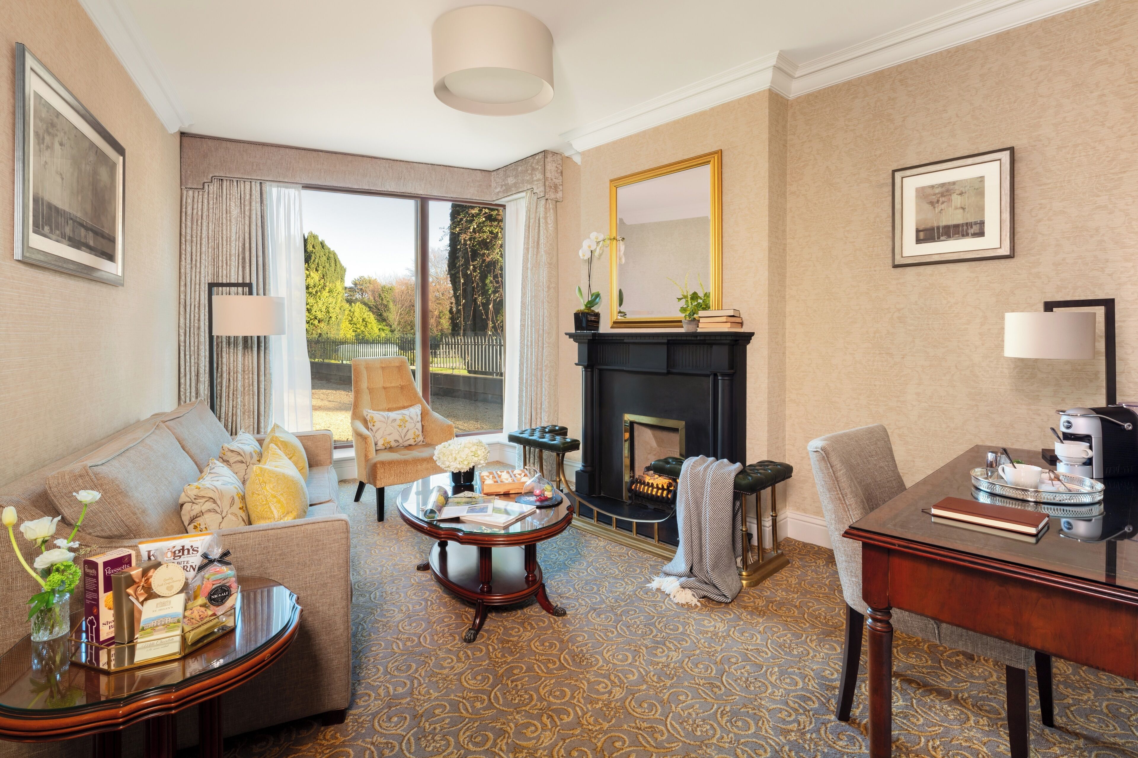 In-room safe, desk, laptop workspace, blackout drapes