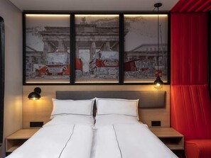 Chambre Standard, 1 lit double | Literie hypoallergénique, rideaux occultants, chambres insonorisées