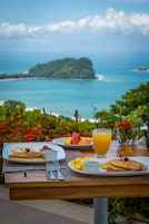 Breakfast, lunch, dinner served; international cuisine, pool views