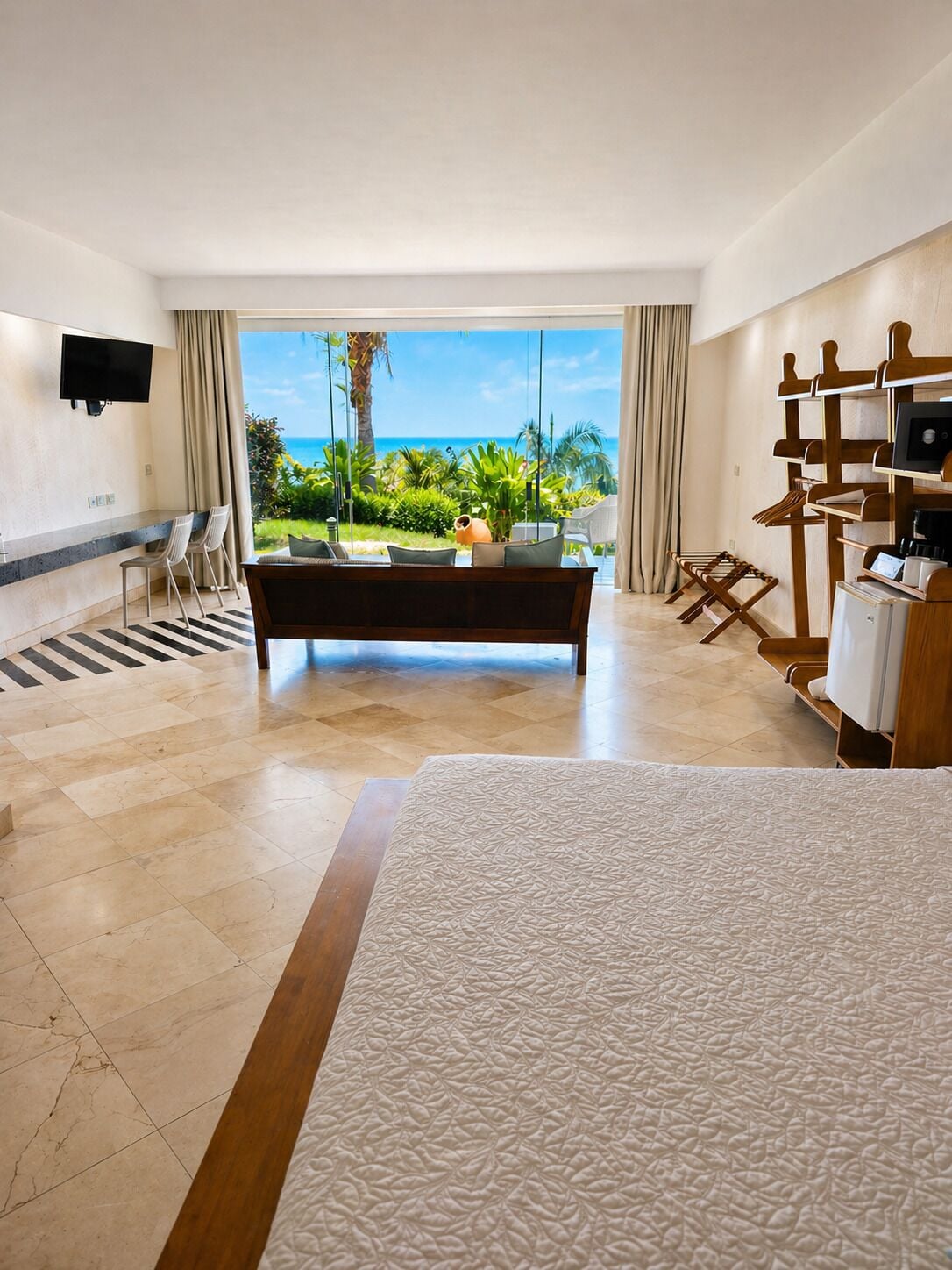 Premier Ocean Garden View Room | Egyptinpuuvillaiset lakanat, ylelliset vuodevaatteet