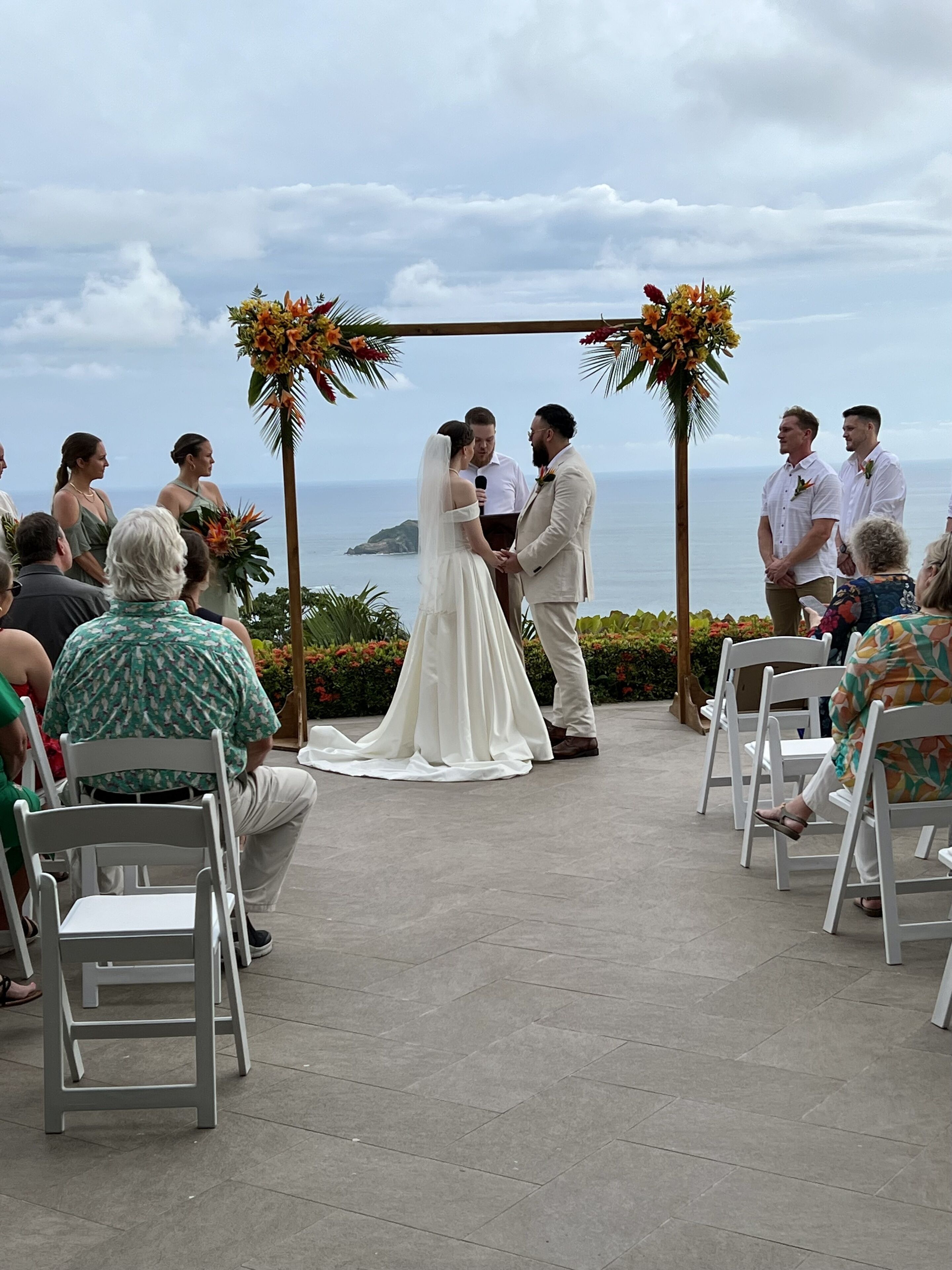 outdoor wedding area