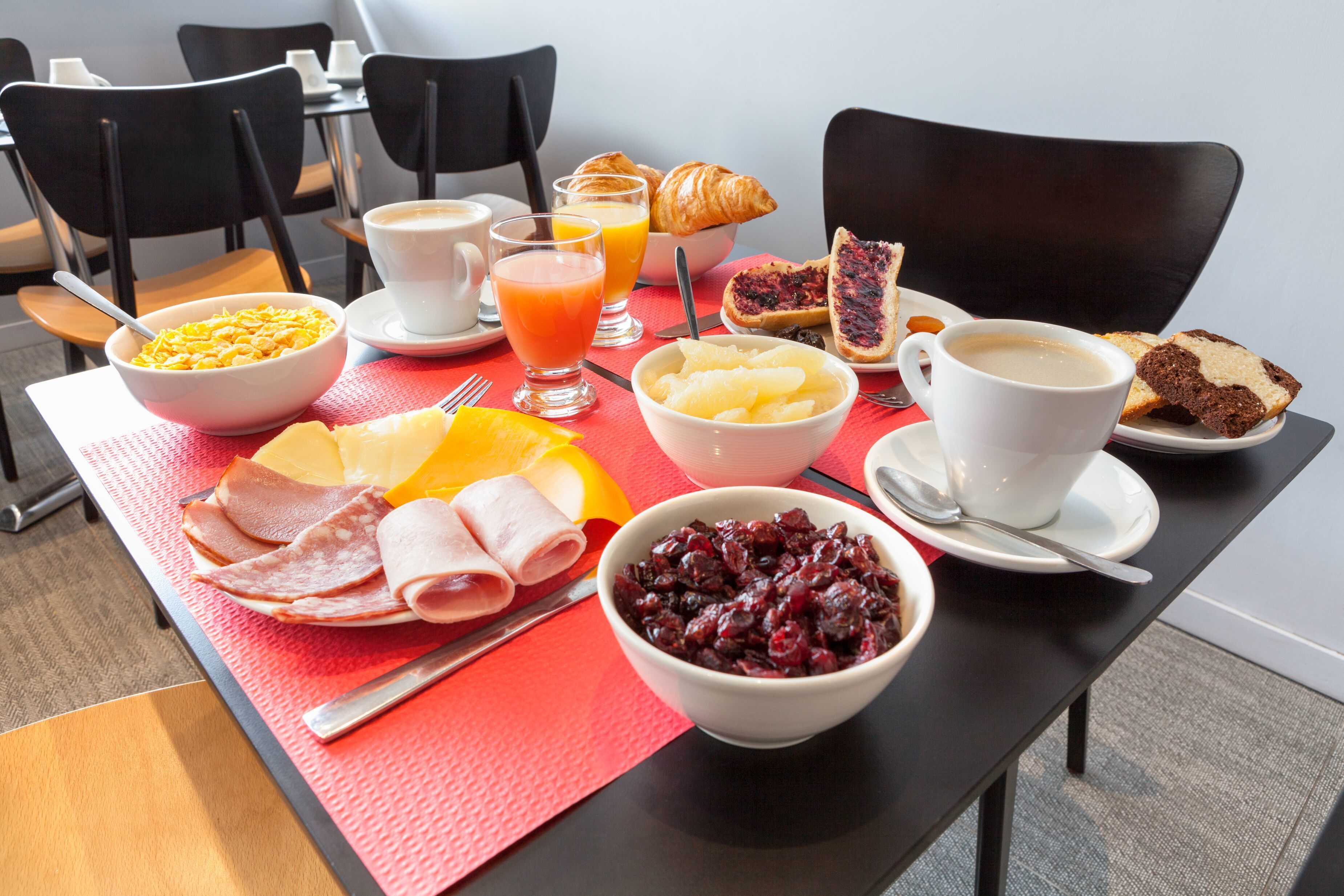 daily buffet breakfast (eur 12 per person)
