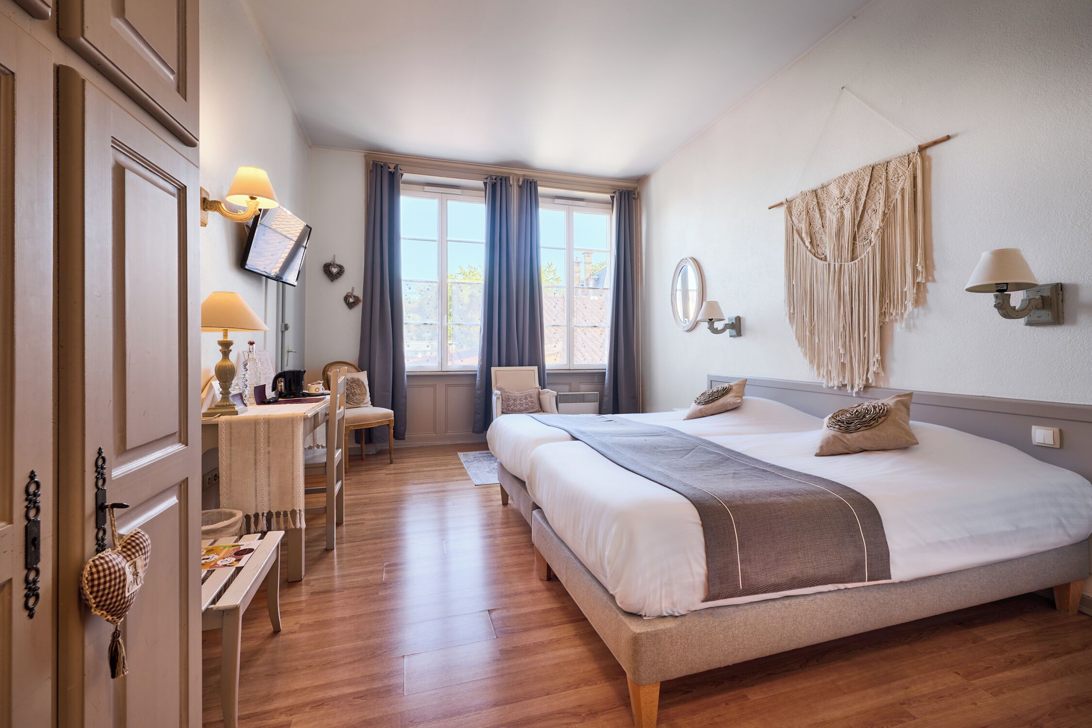 superior double or twin room | premium bedding, desk, blackout curtains, soundproofing