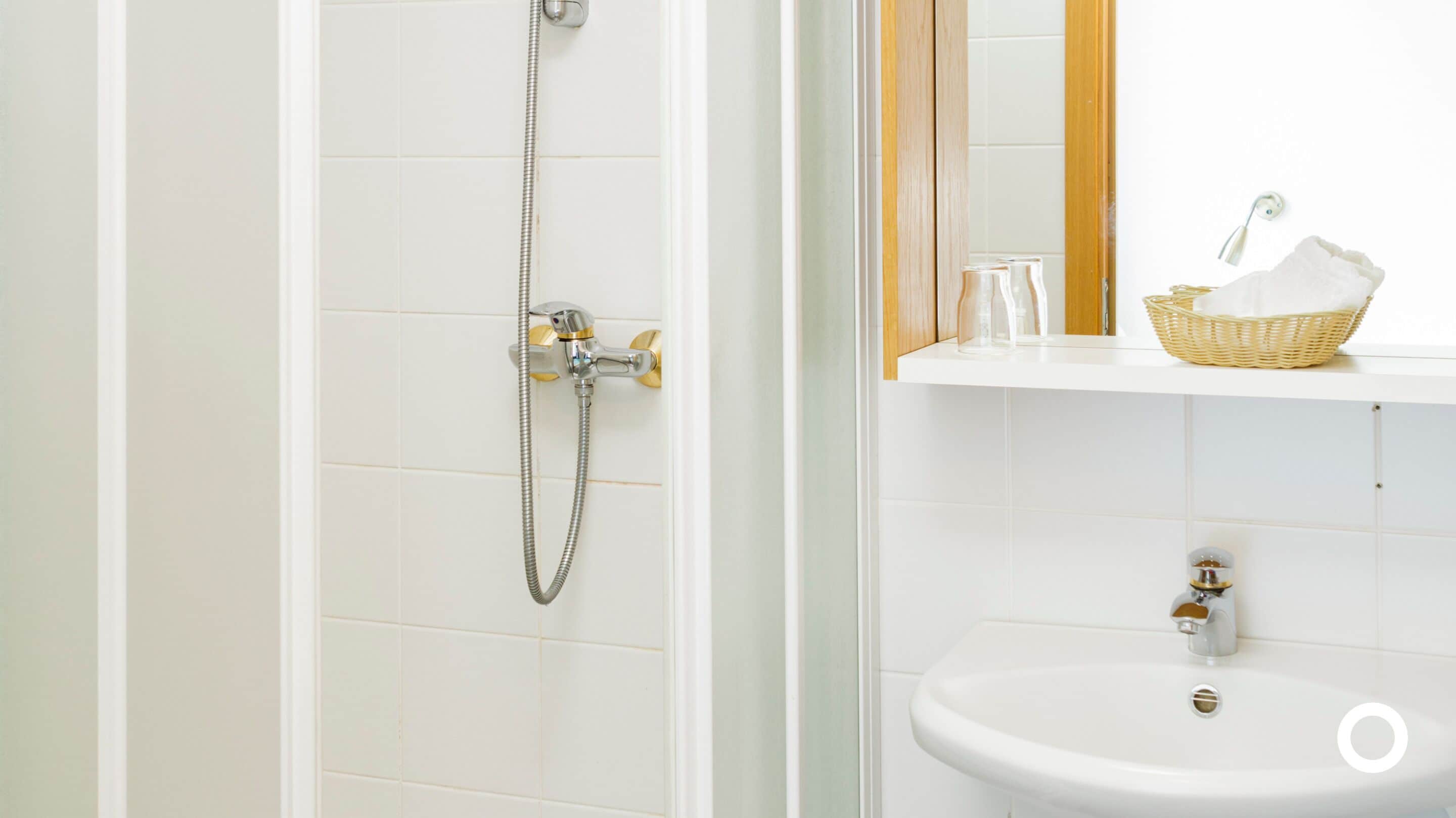 eco-friendly toiletries, hair dryer, towels