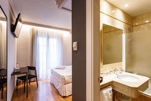 Memory-foam beds, minibar, in-room safe, desk