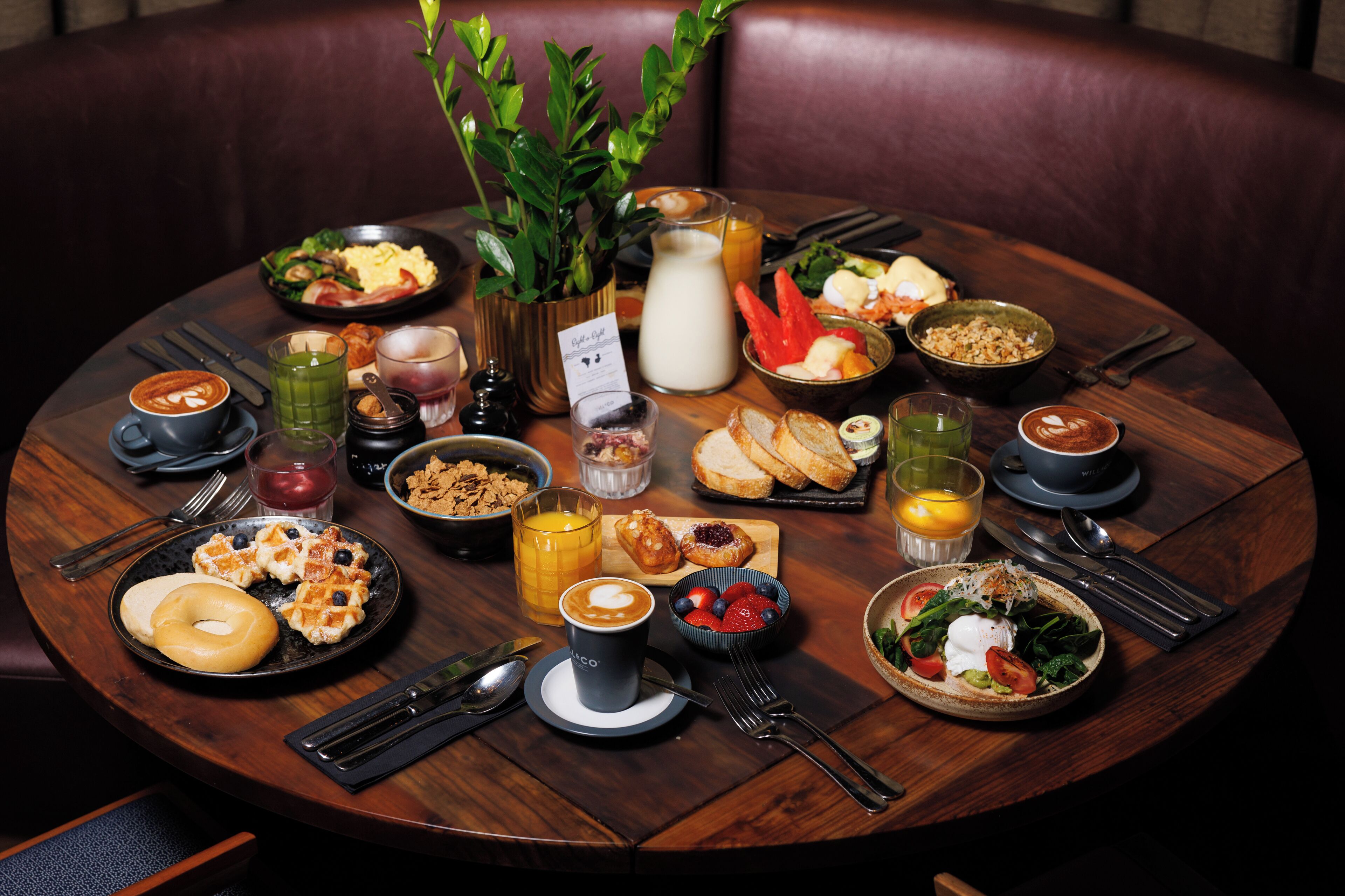 Morgenmadsbuffet hver dag (38 AUD pr. person)