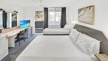 Standard Room, Multiple Beds, Non Smoking, Balcony (Twin balcony queen) | Iron/ironing board, free WiFi, bed sheets