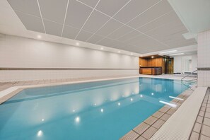 Indoor pool, seasonal outdoor pool