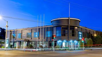 Front of property – evening/night