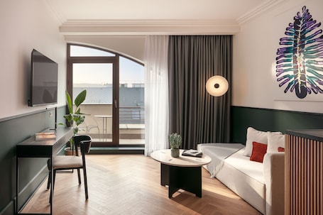 Ropa de cama de alta calidad y minibar
