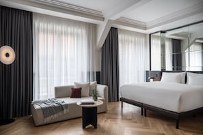 Junior Suite | Premium bedding, minibar, in-room safe, desk -  Almanac X Alcron Prague (Prague)