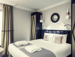 Premium bedding, minibar, in-room safe, desk