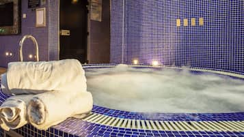Hot tub, body treatments, aromatherapy, body scrubs, facials